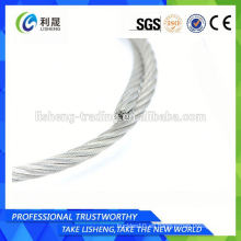 Cuerda de alambre de cable de acero inoxidable 7x19